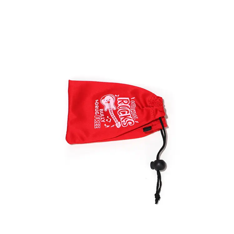 Red glasses pouch by Zhihe for storing glasses