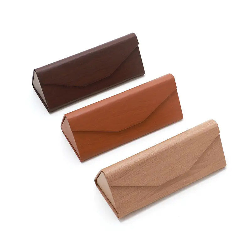 DanYang ZhiHe Imp. & Exp. Co., Ltd. Unveils Wood - Grain Triangle Folding Glasses Case